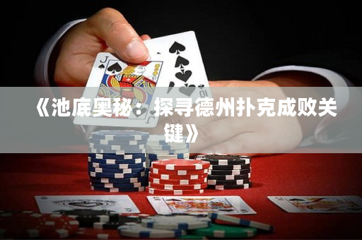 《池底奧秘：探尋德州撲克成敗關(guān)鍵》
