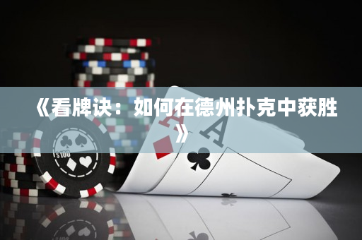 《看牌訣：如何在德州撲克中獲勝》