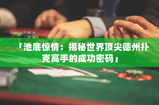 「池底驚情：揭秘世界頂尖德州撲克高手的成功密碼」
