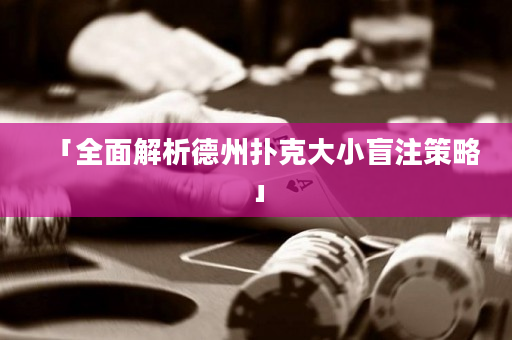「全面解析德州撲克大小盲注策略」