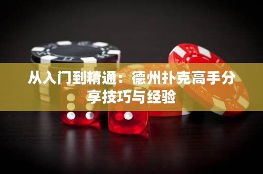 從入門到精通：德州撲克高手分享技巧與經驗