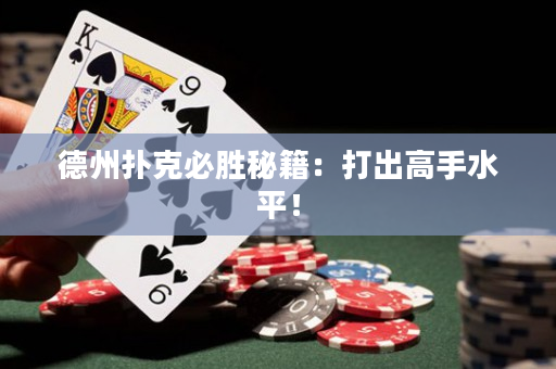 德州撲克必勝秘籍：打出高手水平！