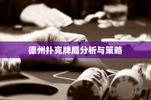 德州撲克牌局分析與策略