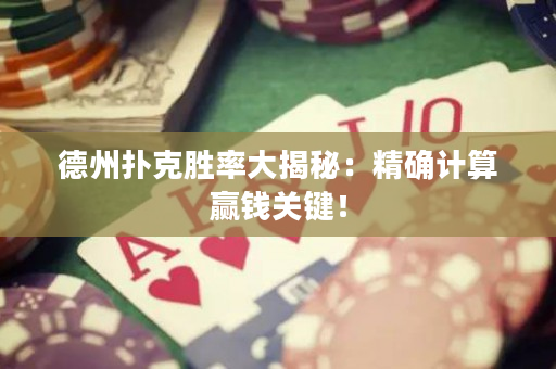 德州撲克勝率大揭秘：精確計算贏錢關鍵！