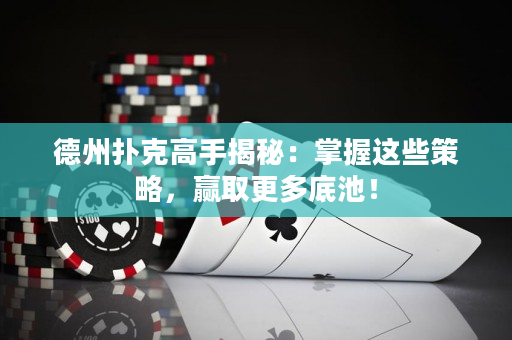 德州撲克高手揭秘：掌握這些策略，贏取更多底池！
