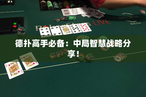 德撲高手必備：中局智慧戰略分享！