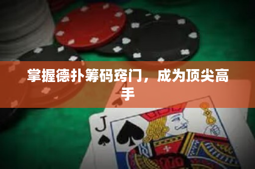 掌握德撲籌碼竅門，成為頂尖高手