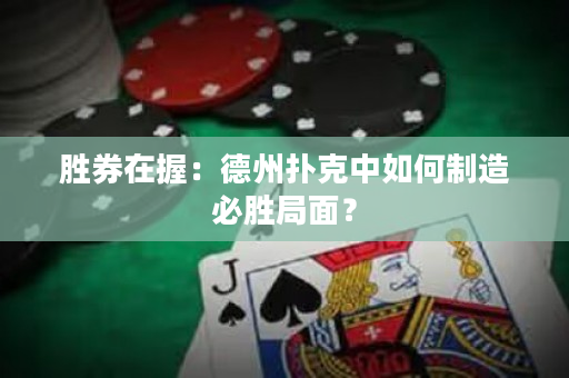 勝券在握：德州撲克中如何制造必勝局面？
