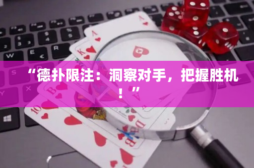 “德撲限注：洞察對手，把握勝機！”