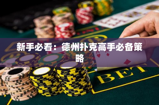 新手必看：德州撲克高手必備策略