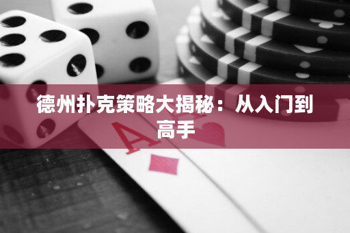 德州撲克策略大揭秘：從入門到高手