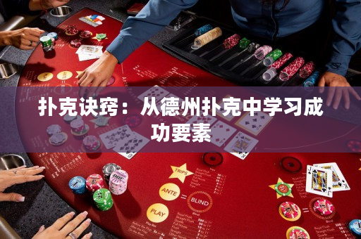 撲克訣竅：從德州撲克中學習成功要素