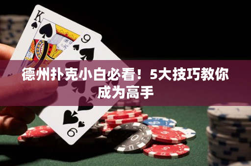 德州撲克小白必看！5大技巧教你成為高手