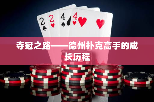 奪冠之路——德州撲克高手的成長歷程