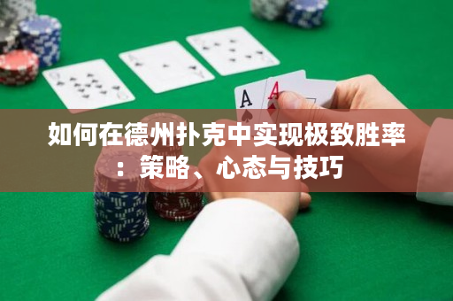 如何在德州撲克中實現極致勝率：策略、心態與技巧