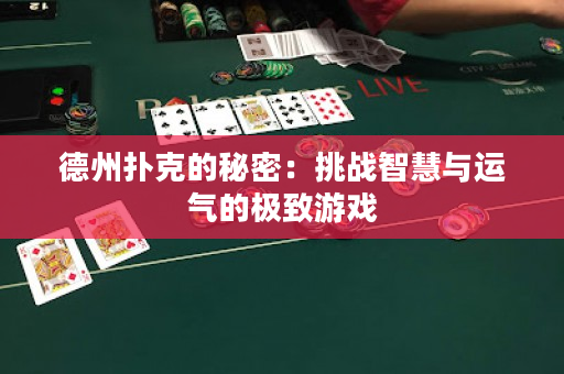 德州撲克的秘密：挑戰(zhàn)智慧與運(yùn)氣的極致游戲