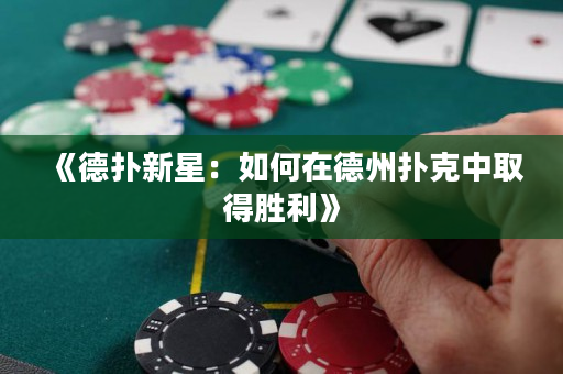 《德撲新星：如何在德州撲克中取得勝利》