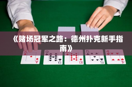 《賭場冠軍之路：德州撲克新手指南》