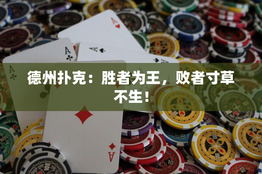 德州撲克：勝者為王，敗者寸草不生！