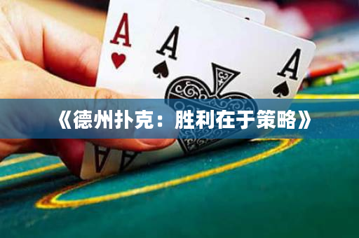 《德州撲克：勝利在于策略》