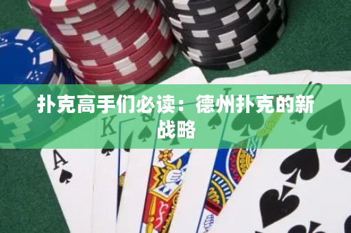 撲克高手們必讀：德州撲克的新戰略