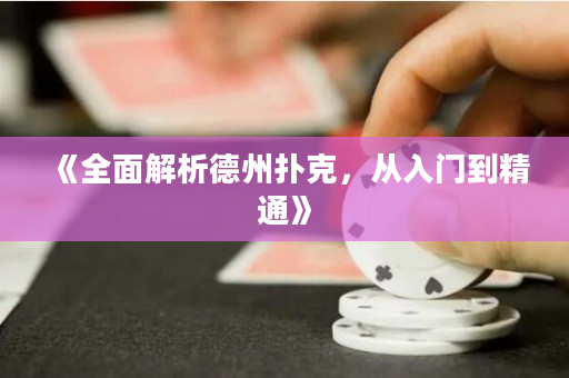 《全面解析德州撲克，從入門到精通》