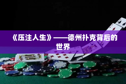 《壓注人生》——德州撲克背后的世界