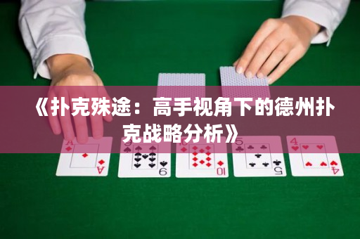 《撲克殊途：高手視角下的德州撲克戰(zhàn)略分析》