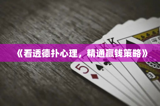 《看透德撲心理，精通贏錢策略》