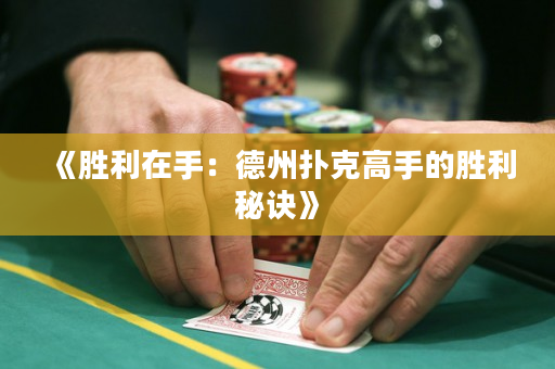 《勝利在手：德州撲克高手的勝利秘訣》