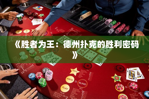 《勝者為王：德州撲克的勝利密碼》