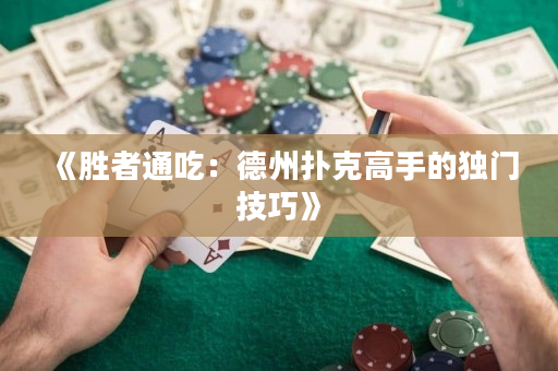 《勝者通吃：德州撲克高手的獨門技巧》