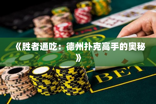 《勝者通吃：德州撲克高手的奧秘》