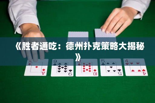 《勝者通吃：德州撲克策略大揭秘》